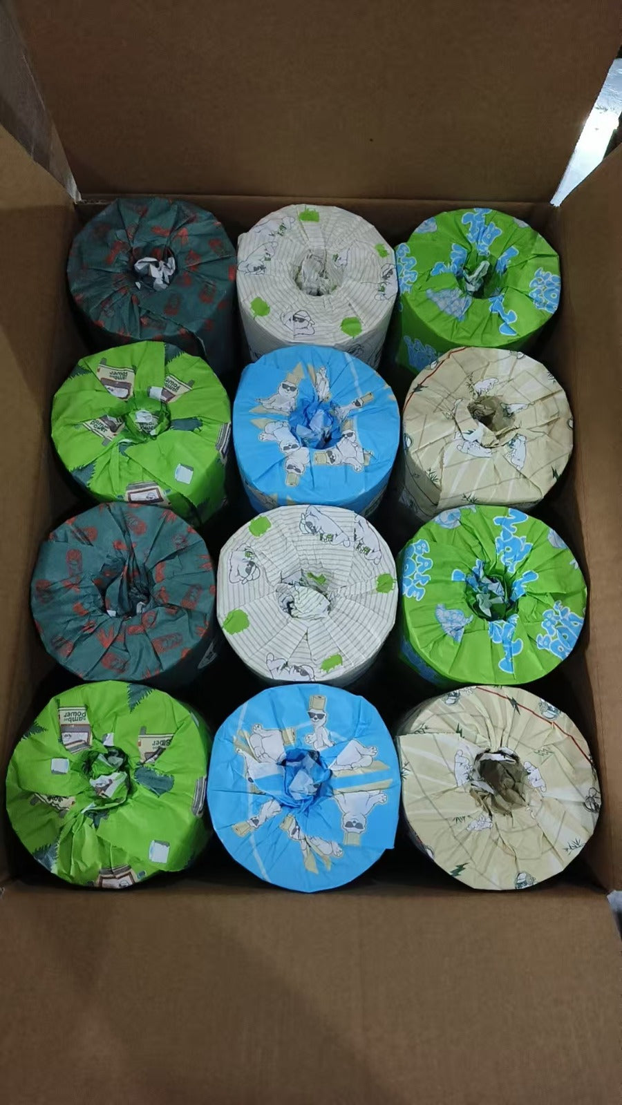 24 Pack Premium 100% Bamboo Pulp Toilet Paper Double Length 370 Sheets